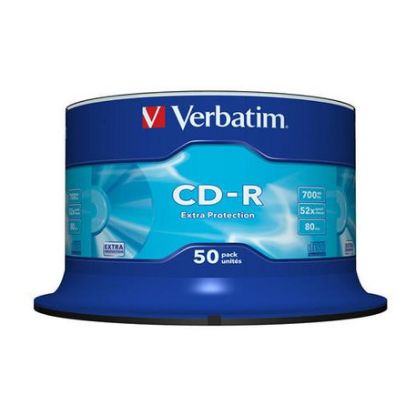 Imagem de CD-R 52x Verbatim Extra Protection 700Mb Pack50