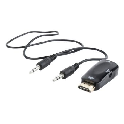 Imagem de Adaptador HDMI p/ VGA M/F + Audio Mini Gembird