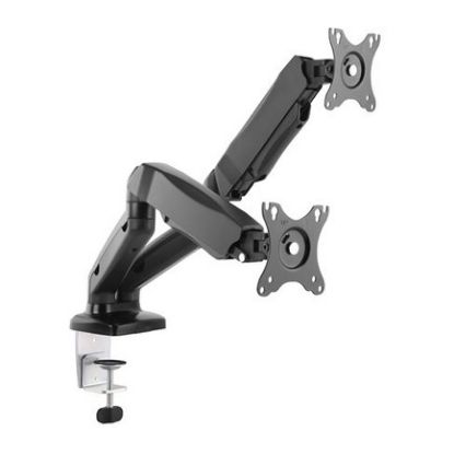 Imagem de Suporte Mesa Articulado p/ 2 Ecrãs 17"/32" Equip Preto