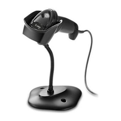 Imagem de Leitor de Código de Barras Zebra DS2208 1D/2D USB Preto + Suporte