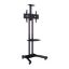 Imagem de Suporte Chão Móvel p/ Ecrã 37"/70" NapoFix 293 Inclinável/Giratório c/ Prateleira Preto