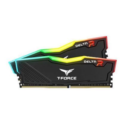 Imagem de Dimm DDR4 Pack 2x 8GB (16GB) TeamGroup CL16 3200Mhz Delta RGB Preta
