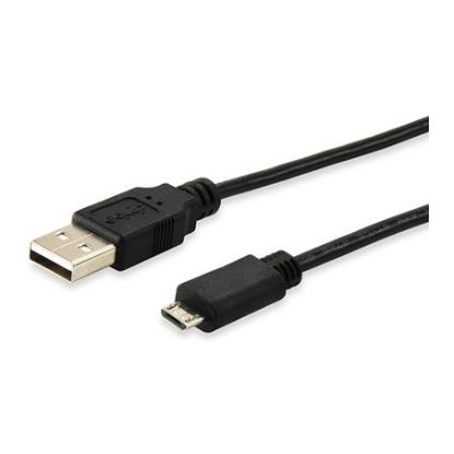 Imagem de Cabo MicroUSB p/ USB2.0 Equip Preto - 1.8Mtr