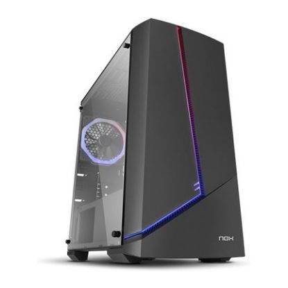 Imagem de Caixa NOX Infinity Alpha ARGB Preta (Micro-ATX) (Vidro Temperado)