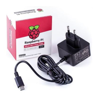 Imagem de Transformador Raspberry Pi 4 Modelo B 3A Preto Type-C