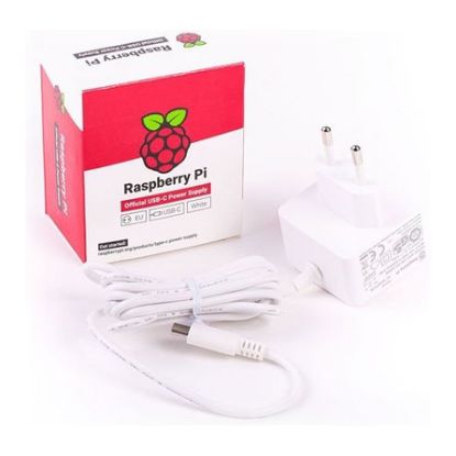 Imagem de Transformador Raspberry Pi 4 Modelo B 3A Branco Type-C
