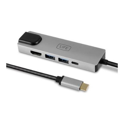 Imagem de Cabo Adaptador Type-C p/ Multiportas 1Life