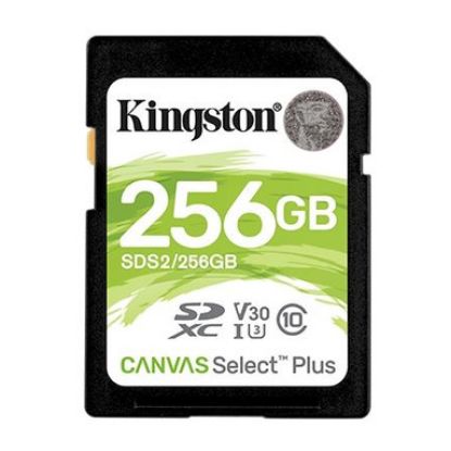 Imagem de Secure Digital Kingston 256Gb Class10 (U3) 4K 100/85MB/s Canvas Select Plus
