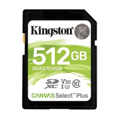 Imagem de Secure Digital Kingston 512Gb Class10 (U3) 4K 100/85MB/s Canvas Select Plus