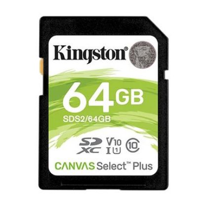 Imagem de Secure Digital Kingston 64Gb Class10 (U1) FullHD 100MB/s Canvas Select Plus