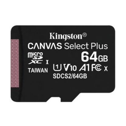 Imagem de MicroSD Kingston 64Gb Class10 (U1) FullHD Canvas Select Plus 100MB/s
