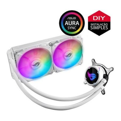 Imagem de Cooler CPU Asus ROG STRIX LC 240 Liquid RGB Branco