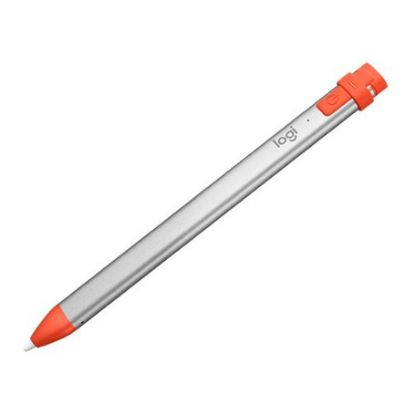 Imagem de Caneta Digital Logitech Crayon p/ iPad Cinza/Laranja