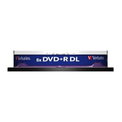 Imagem de DVD+R Dual Layer 8x Verbatim 8.5Gb Pack10 Matt Silver