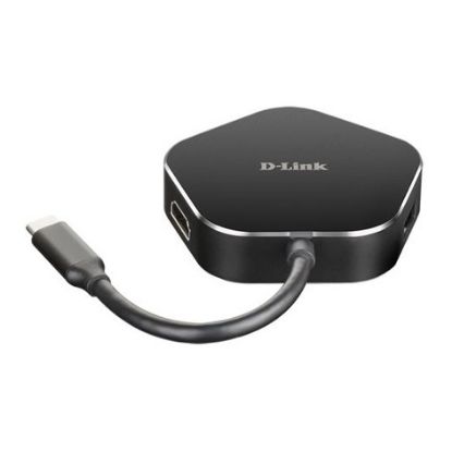 Imagem de Docking Station D-Link Type-C 2 Portas USB3.0 + Type-C + HDMI DUB-M420 60W Preto