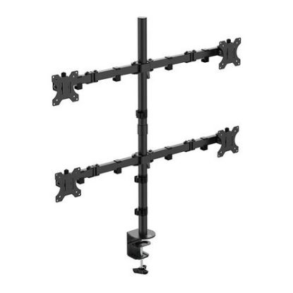 Imagem de Suporte Mesa Articulado p/ 4 Ecrãs 13"/32" Ewent EW1514 Preto