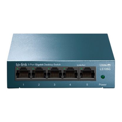 Imagem de Switch de Rede TP-Link LiteWave 5 Portas Gigabit - LS105G (Aço)