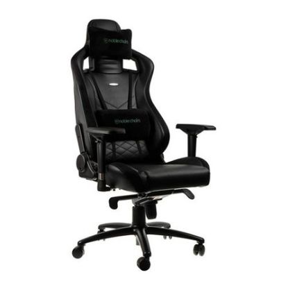 Imagem de Cadeira Gaming noblechairs EPIC PU Leather Preta/Verde