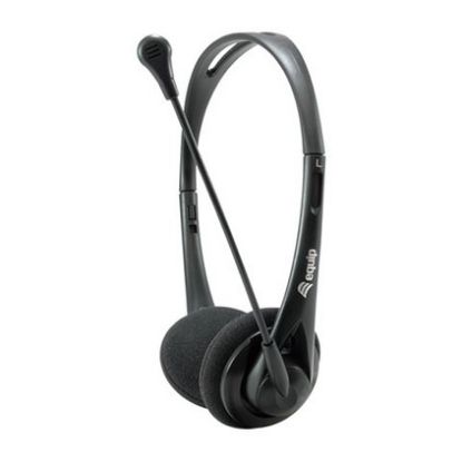 Imagem de Headset Call Center Equip Chat Jack 3.5mm Preto