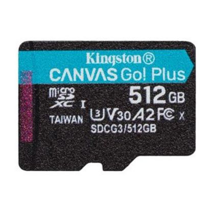 Imagem de MicroSD Kingston 512Gb Class10 (U3) Canvas Go! Plus 90/170MB/s