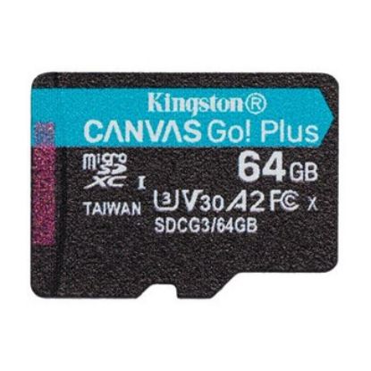 Imagem de MicroSD Kingston 64Gb Class10 (U3) Canvas Go! Plus 70/170MB/s