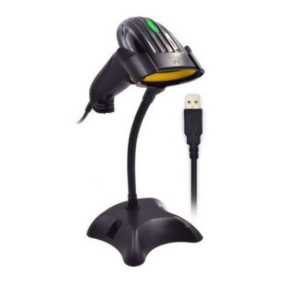 Imagem de Leitor de Código de Barras Ewent 2D Laser USB + Suporte