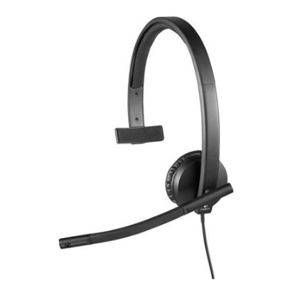 Imagem de Headset Call Center Logitech H570E USB Mono Preto
