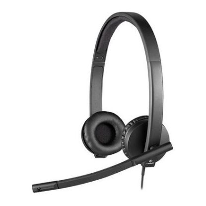 Imagem de Headset Call Center Logitech H570E Stereo USB Preto