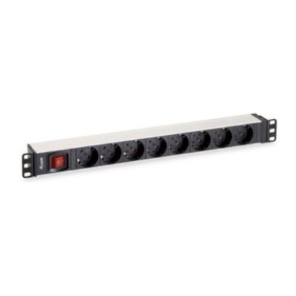 Imagem de Bloco de 8 tomadas Equip Alumínio Cinza (1U Horizontal)