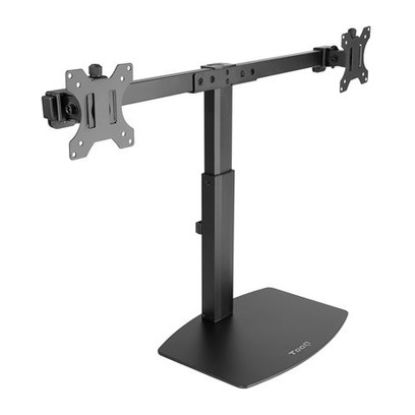 Imagem de Suporte Mesa Stand Articulado p/ 2 Ecrãs 17"/27" TooQ Preto
