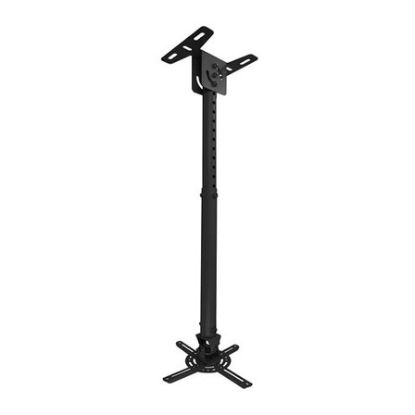 Imagem de Suporte Teto Extensível p/ Projetor TooQ Inclinável/Giratório Preto