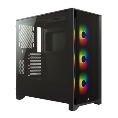 Imagem de Caixa Corsair iCUE 4000X RGB Preta (ATX) (Vidro Temperado)