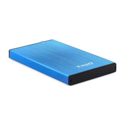 Imagem de Caixa Externa 2,5" SATA TooQ TQE-2527BL Azul Alumínio USB3.1
