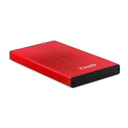 Imagem de Caixa Externa 2,5" SATA TooQ TQE-2527BL Vermelha Alumínio USB3.1