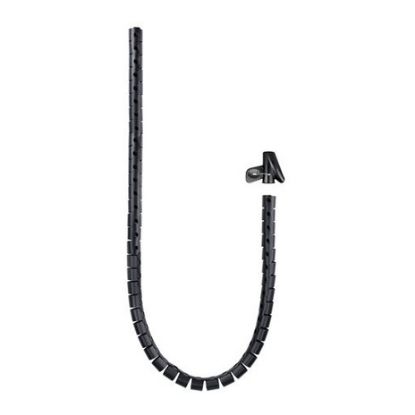 Imagem de Organizador p/ Cabos Espiral NanoCable 25mm Preto - 1Mtr