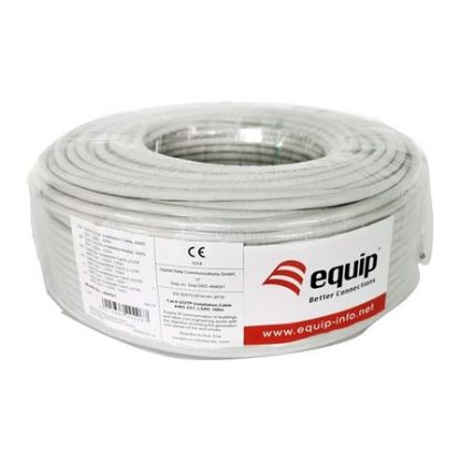 Imagem de Bobine de Rede RJ45 Equip Cat.6 Cinza - 100Mtr