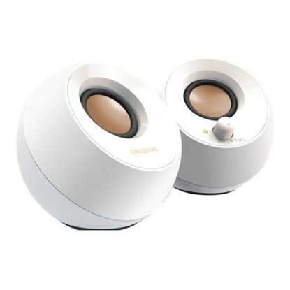 Imagem de Colunas Creative Pebble 2.0 USB Brancas