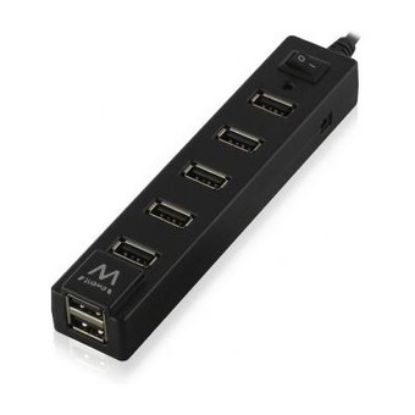 Imagem de Hub USB2.0 7 Portas c/ Interruptor Ewent Preto