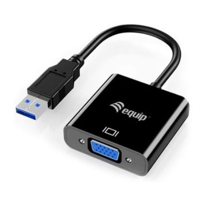 Imagem de Cabo Adaptador USB3.0 p/ VGA M/F Equip