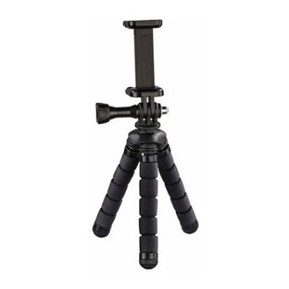 Imagem de Tripé Hama Mini Flex 2-em-1 Preto