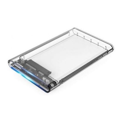 Imagem de Caixa Externa 2,5" SATA CoolBox SlimChase SCT-2533 Transparente USB3.0