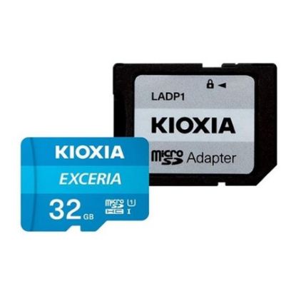 Imagem de MicroSD Kioxia Exceria UHS-I 32GB Class10 (U1) 100MB/s + AdaptadorSD