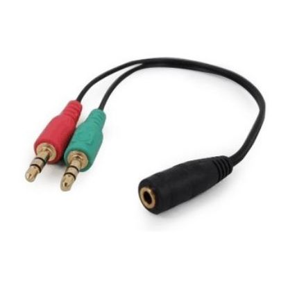 Imagem de Cabo Adaptador Audio 3.5mm p/ Dual 3.5mm Gembird F/M