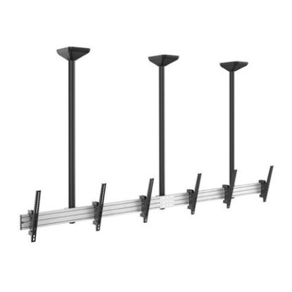 Imagem de Suporte Teto p/ 3 Ecrãs 45"/50" Equip Inclinável Preto