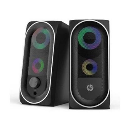 Imagem de Colunas HP DHE-6001 Gaming RGB 2.0 6W Pretas