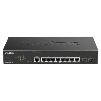 Imagem de Switch de Rede D-Link 10 Portas Gigabit PoE / 2x Gigabit SFP - DGS-2000-10P
