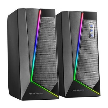Imagem de Colunas Mars Gaming MS7 RGB 2.0 20W Bluetooth Pretas