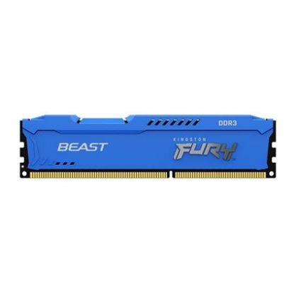 Imagem de Dimm DDR3 8GB Kingston CL10 1600Mhz 2Rx8 Fury Beast Azul