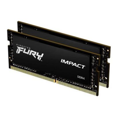 Imagem de SODimm DDR4 Pack 2x 16GB (32GB) Kingston CL16 2666Mhz 1Rx8 Fury Impact