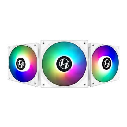 Imagem de Ventoinha 120mm Lian Li UNI ST120 RGB PWM Branca (Pack3) + Controlador